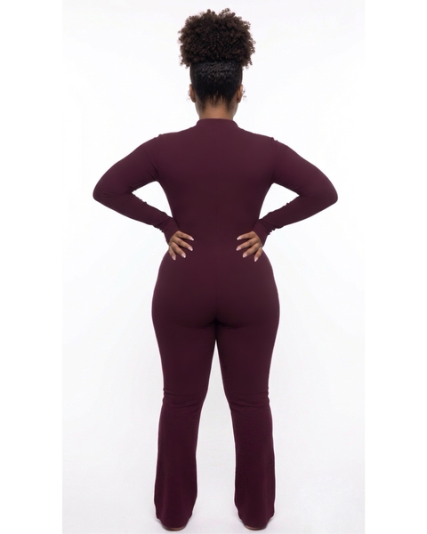Body Jumpsuit-Plum