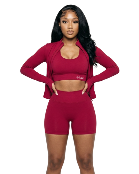 3 Piece Baddie Set-Red