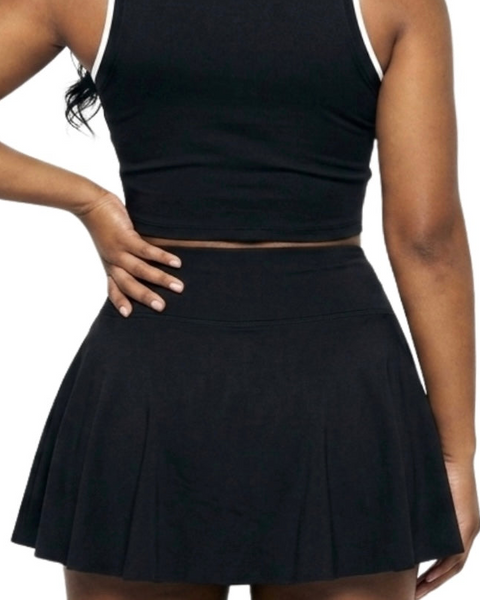 Tennis Skort-Black