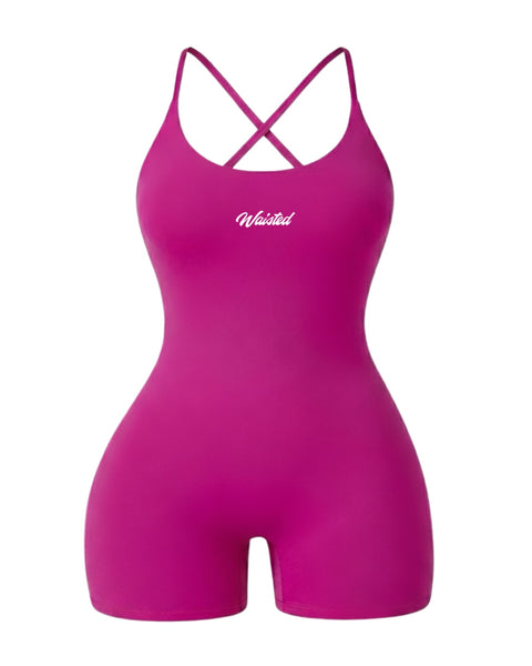 Waisted Playsuit-Pink • Arrives 06/17