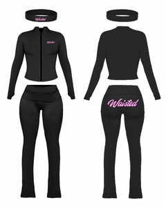 (Pre-Order) Black Waisted 3 Piece Set