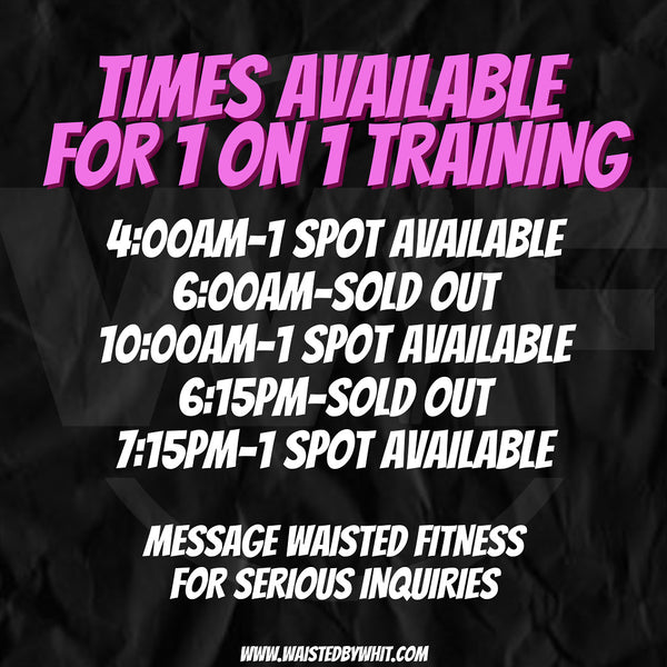 1 ON 1 PERSONAL TRAINING