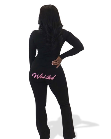 (Pre-Order) Black Waisted 3 Piece Set