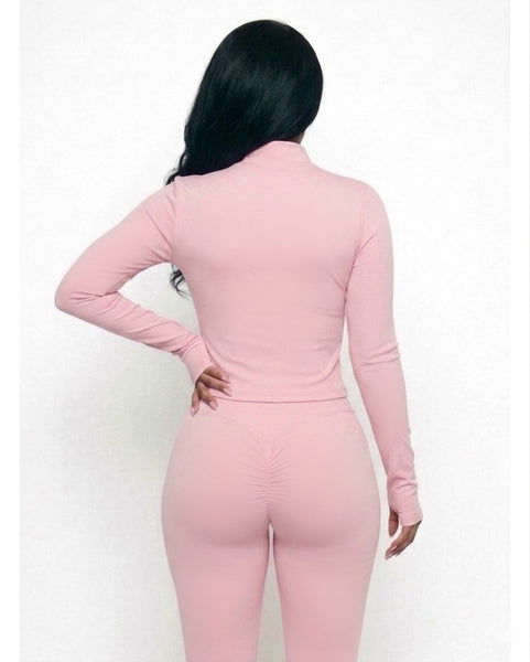 3 Piece Baddie Set-Pink