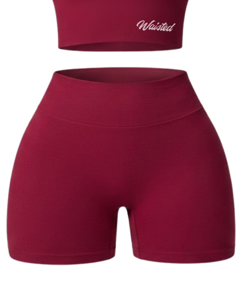 BADDIE SHORTS-RED