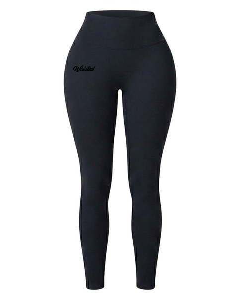BADDIE YOGA PANTS-BLACK