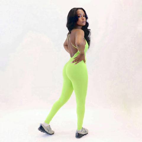 Morgan Jumpsuit (Neon Green)