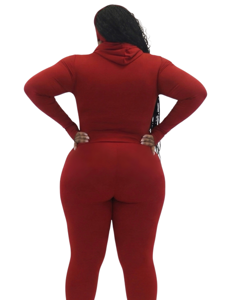 Red Hoodie Set