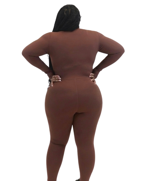 Brown Body Jumpsuit