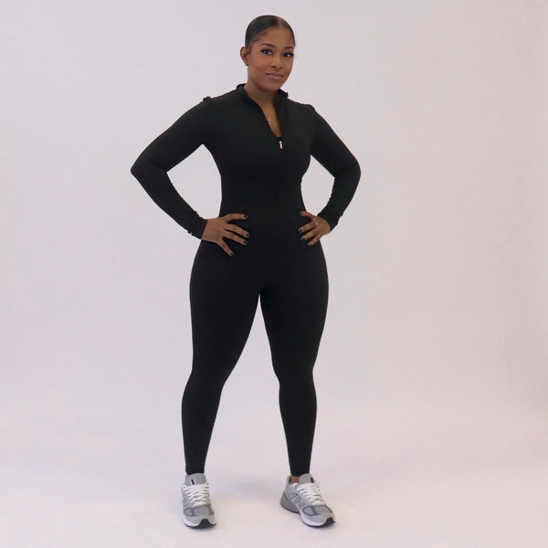 Black Waisted Jumpsuit