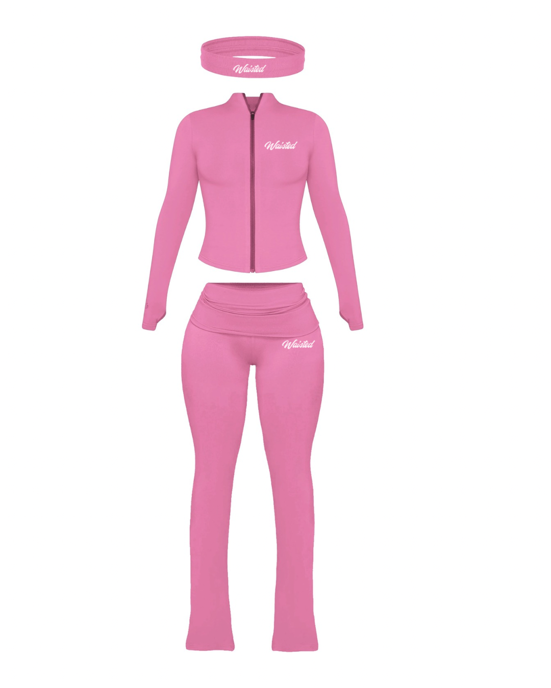 (Pre-Order) Pink Waisted 3 Piece Set