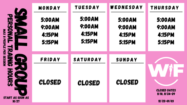 3 MONTHS(UNLIMITED SMALL GROUP SESSIONS)