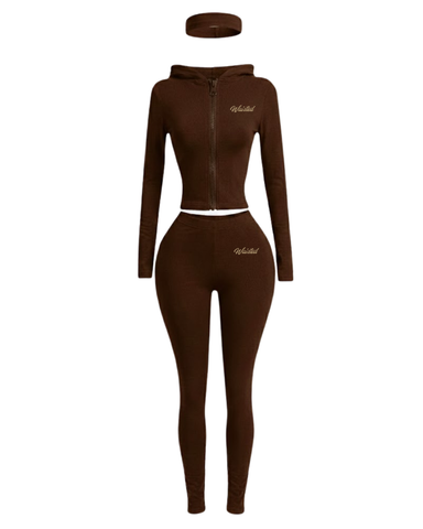 (Pre-Order) Brown Hoodie Set • Arrives 12/12
