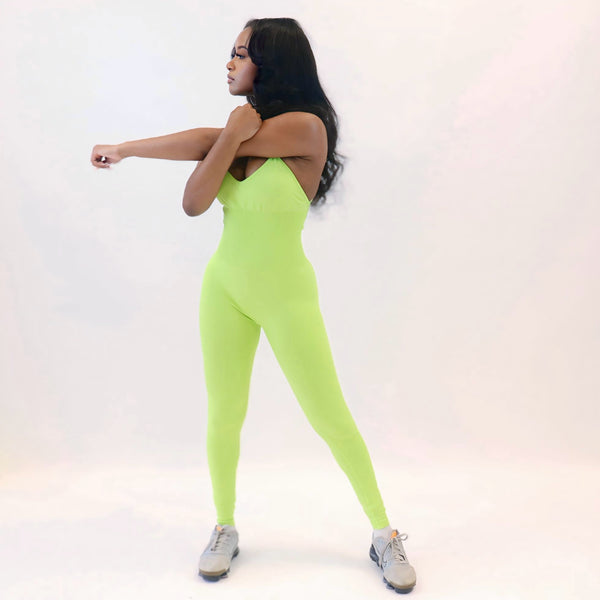 Morgan Jumpsuit (Neon Green)